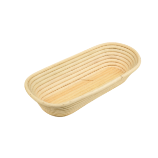 Rattan proofing basket: long, 36 x 16 cm, 1 kg