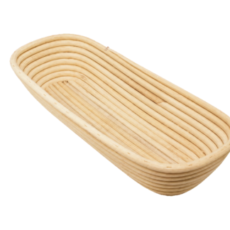 Rattan proofing basket: long, 41 x 15 cm, 1,5 kg
